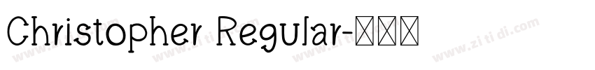 Christopher Regular字体转换